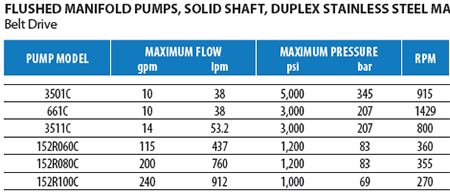 Duplex Stainless Steel Flush Pumps